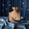 Benxi 925 Silver Hand-Engraved Series -S925 Silver Retro Mube Necklace. The natural texture produced by the dialogue between fingers and materials, with each cut, there is no undo key, returning nature to the metal Application Scenario